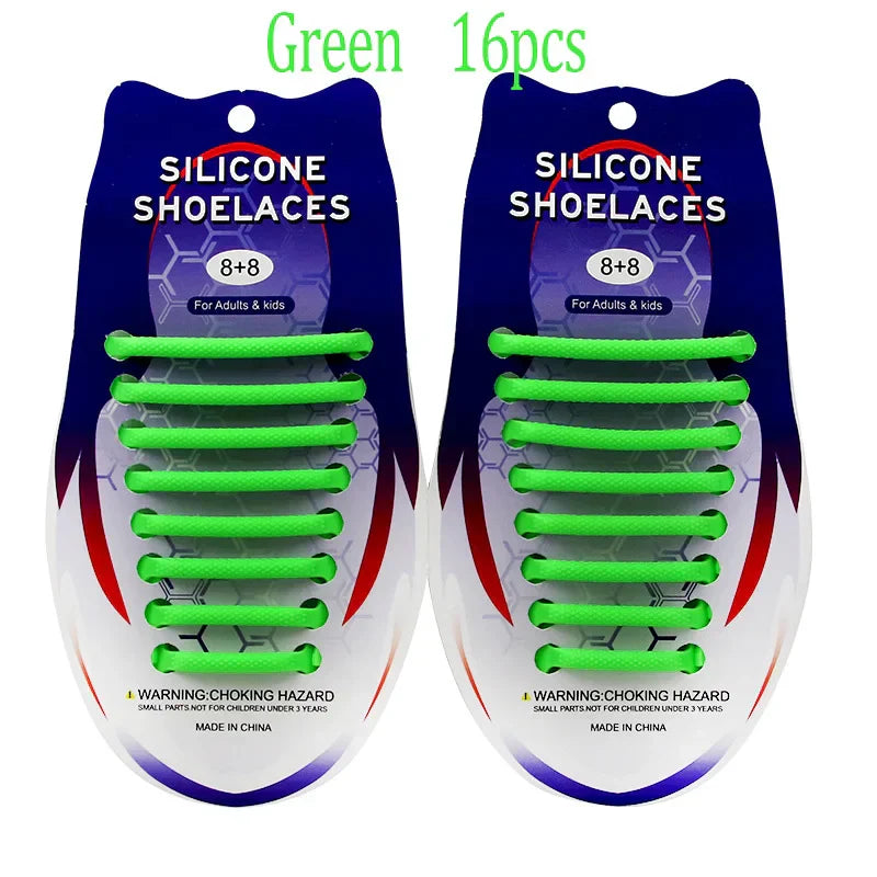 Elastic Oval Thicken Waterproof Silicone Shoelaces Hammer Laces