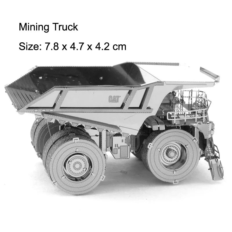 3D Metal Puzzles DIY Assembly Model Engineering Vehicle