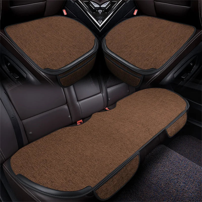 Summer Flax Car Seat Cover Front Rear Full