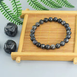 Real Natural Labradorite Stone Bead Bracelet Men Women