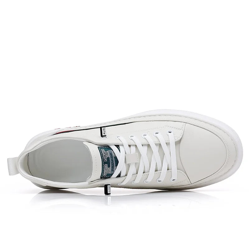 2024 Spring Men's Elevator Shoes Men Loafers White
