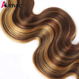 P4/27 Highlight Body Wave 3/4 Human Hair Bundles