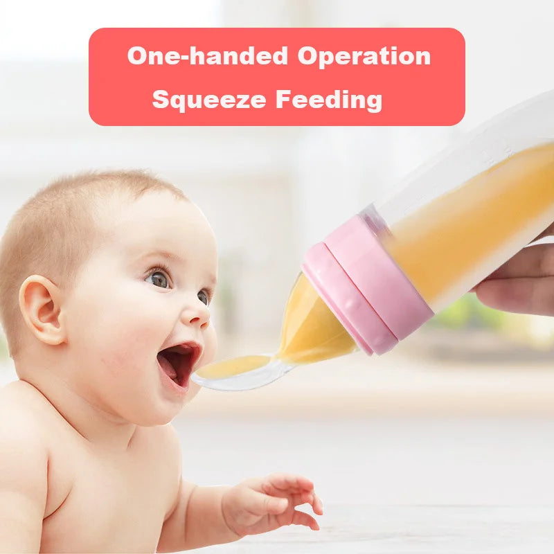 Baby Spoon Bottle Feeder Dropper Silicone Spoons for