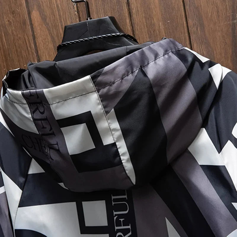 The New Two-sided Men's Jacket, 2024 Fashion Geometric