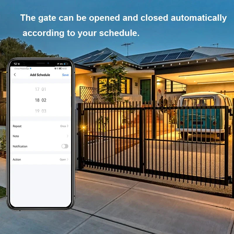 Tuya Smart Life WiFi Motorized Swing Gate Sliding