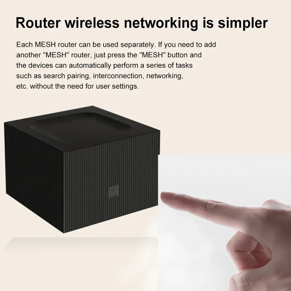 3-1PCS Mesh Router AC1200 Dual Band 2.4G 5Ghz