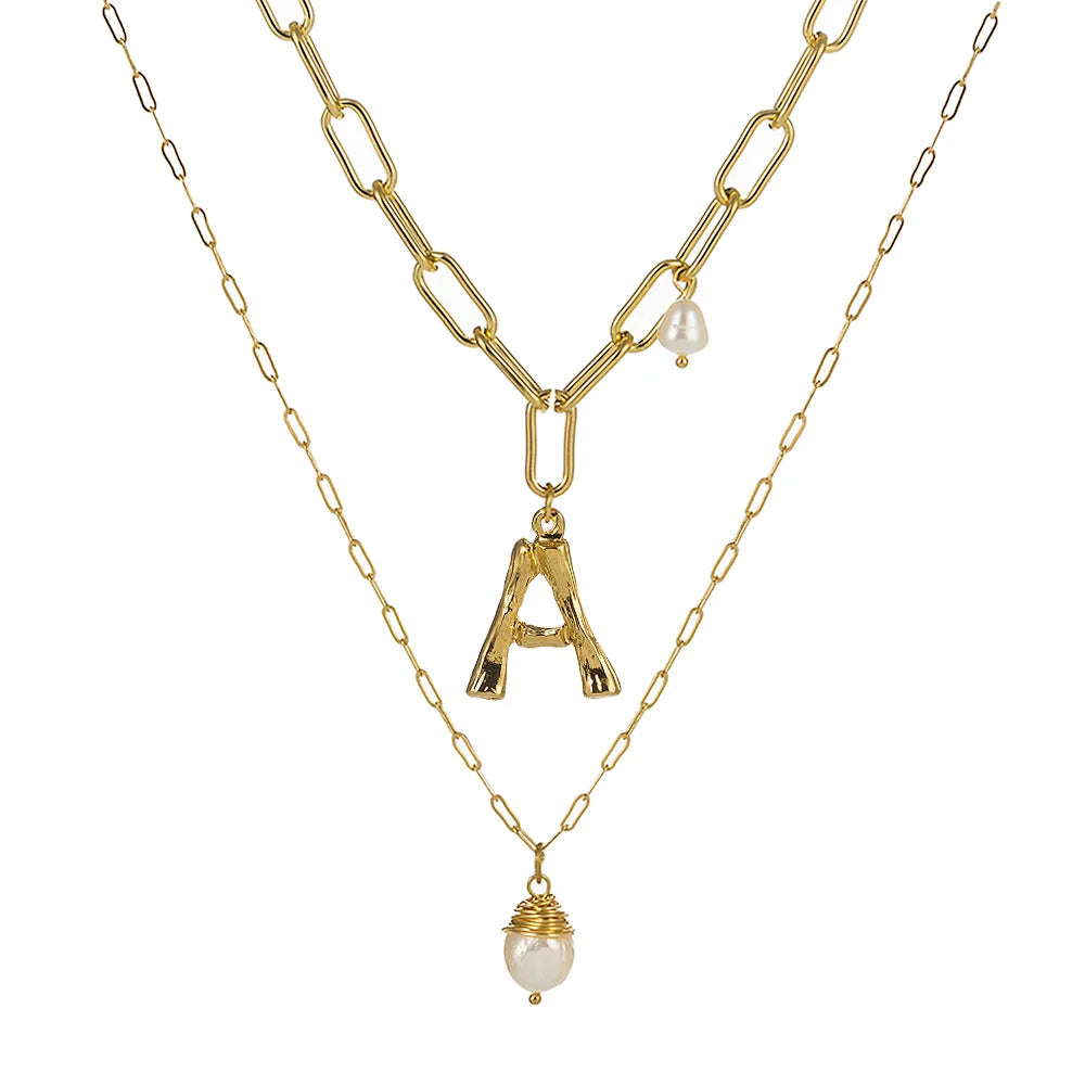 Real Natural Freshwater Baroque Pearl Pendant Necklace