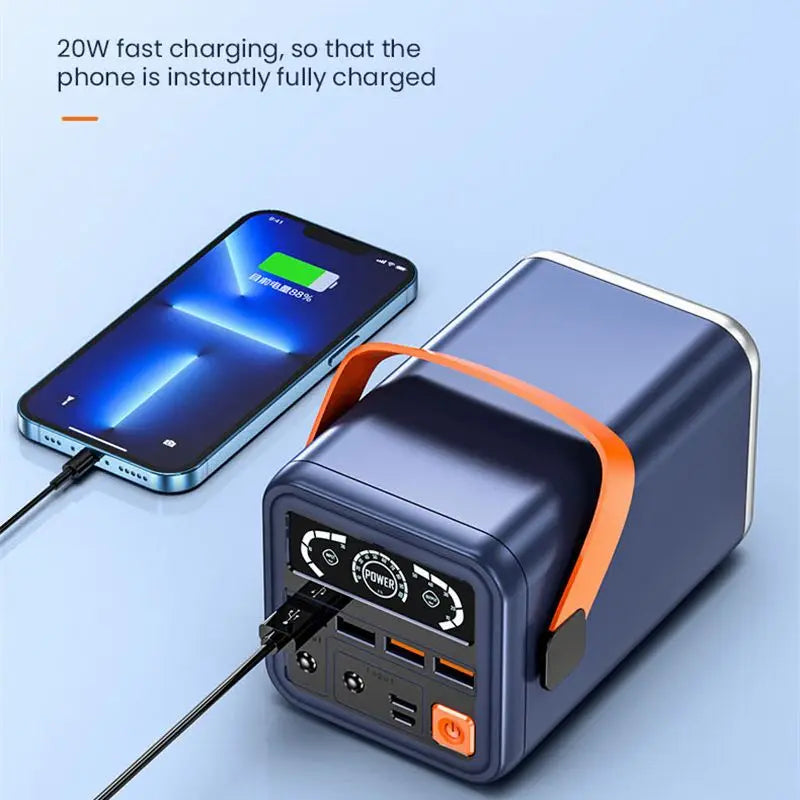 Portable Power Bank Station 60000mAh PD65W Fast Charge