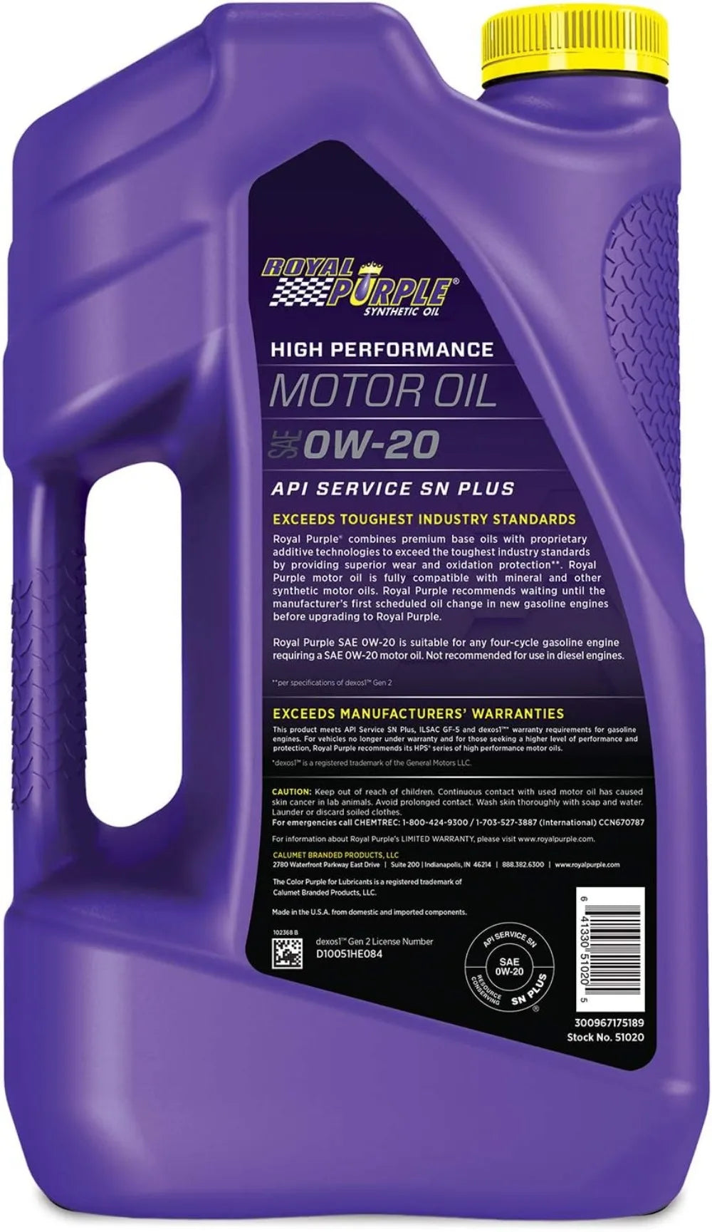 Royal Purple ROY51020 APILicensed SAE 0W20 High Performance