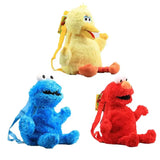 45cm Plush Backpack Bag Toy Red Elmo Blue