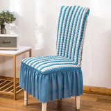 high quality Seersucker chair cover for dining room