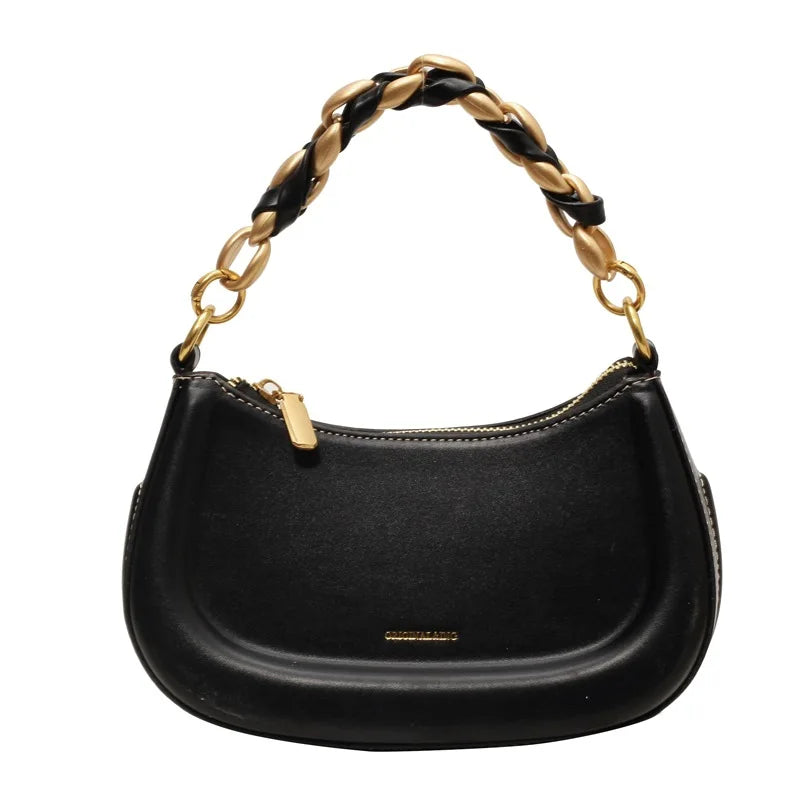 Simple Versatile Bag for Women's 2024 New Solid