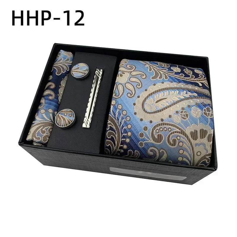 Luxury Tie Set Gift Box for Men Jacquard