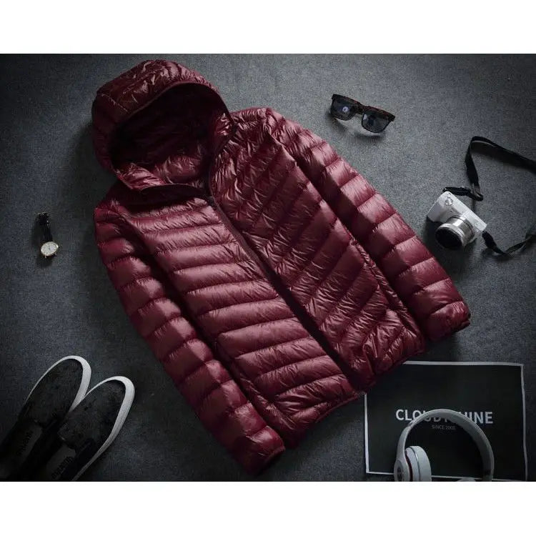 Winter Ultra Lightweight Down Jacket Men's Fashion Short
