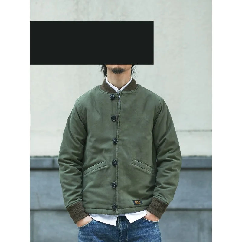 Men's Parkas New Warm Cotton Coat Jacket Thickened