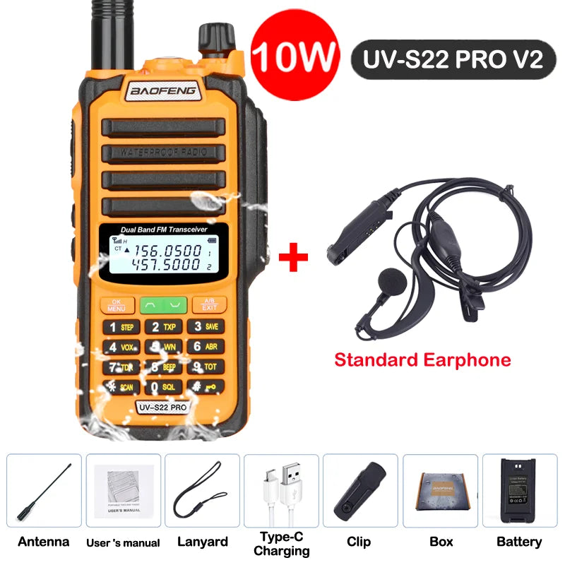 Baofeng UV S22 PRO V2 IP68 Walkie Talkie