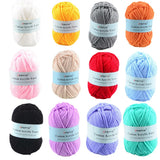 TPRPYN 12Pc Milk Cotton Yarn For Hand Knitting