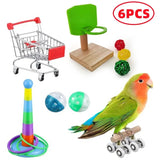 Toys Standing Bell Swing Toy Parrot Bird Combination