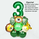 Jungle Safari Birthday Decorations Animal Disposable Tableware Forest