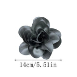 French 14cm Large Flower Brooch Fabric Handmade Accessories