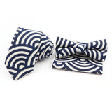 Men Linen Plant Ainmal Ties Set Pocket Handkerchief