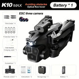 New K10 Max RC Drone HD Triple Camera
