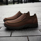 Leather Men Casual Shoes Zapatos Brand Men Loafers