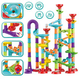 45-142PCS DIY Track Blocks Construction Marble Run Race
