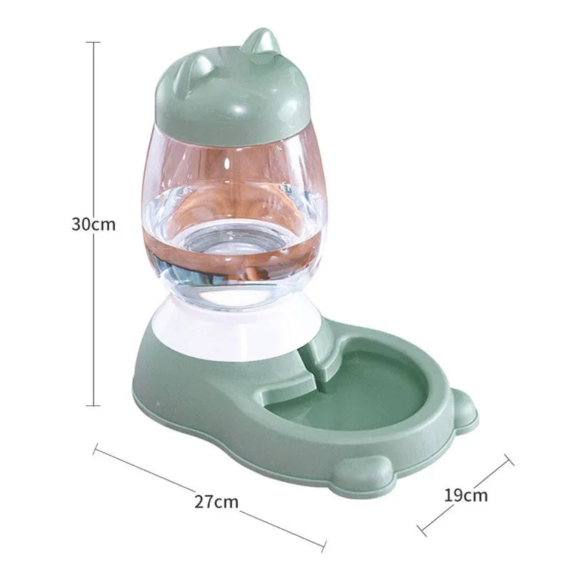 2.2/2.5L Dog Food Water Bowl Automatic Feeder Dispenser