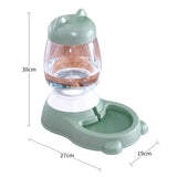 2.2/2.5L Dog Food Water Bowl Automatic Feeder Dispenser