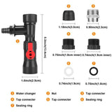 Bucket-Free Aquarium Water Change Device Connecting Faucet Type
