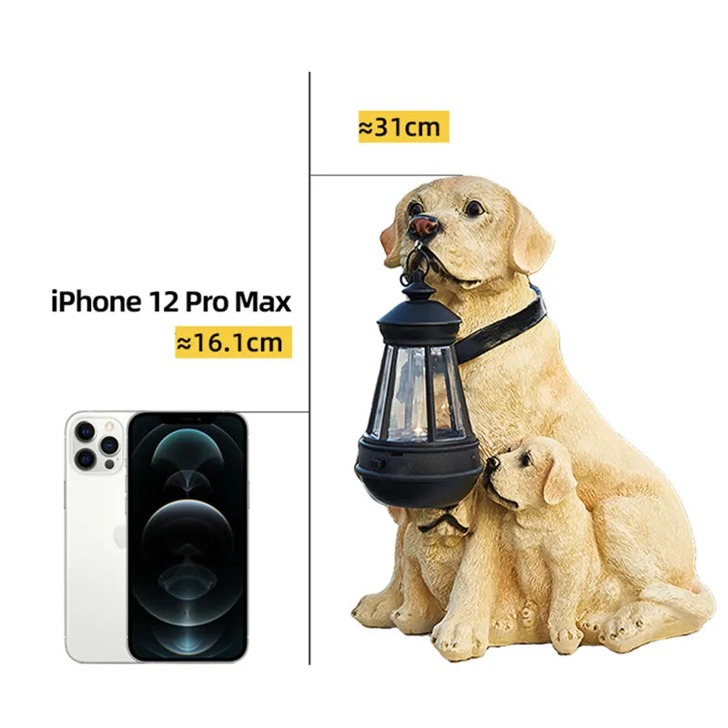 Solar Simulation Animal Light Outdoor Waterproof Resin Dog