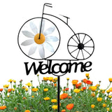 Garden Welcome Stake Garden Iron Stakes With Windmill