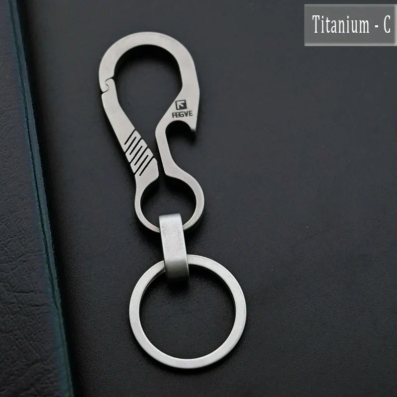 HighEnd Titanium Keychain Luxury Men Car Key Chain