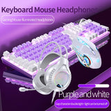 Gaming Keyboard Mouse Headphone Set Wired Backlight Game