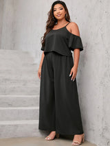 Finjani Womens Plus Size Suit Set Solid Cami