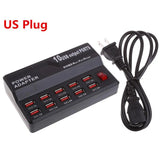 HUB 10 USB multi-port charger Fast charging for