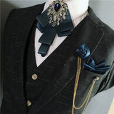Men's Bow Tie Corsage Pocket Towel Sets British