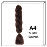 24Inch Synthetic Long Jumbo Ombre Braiding Hair For