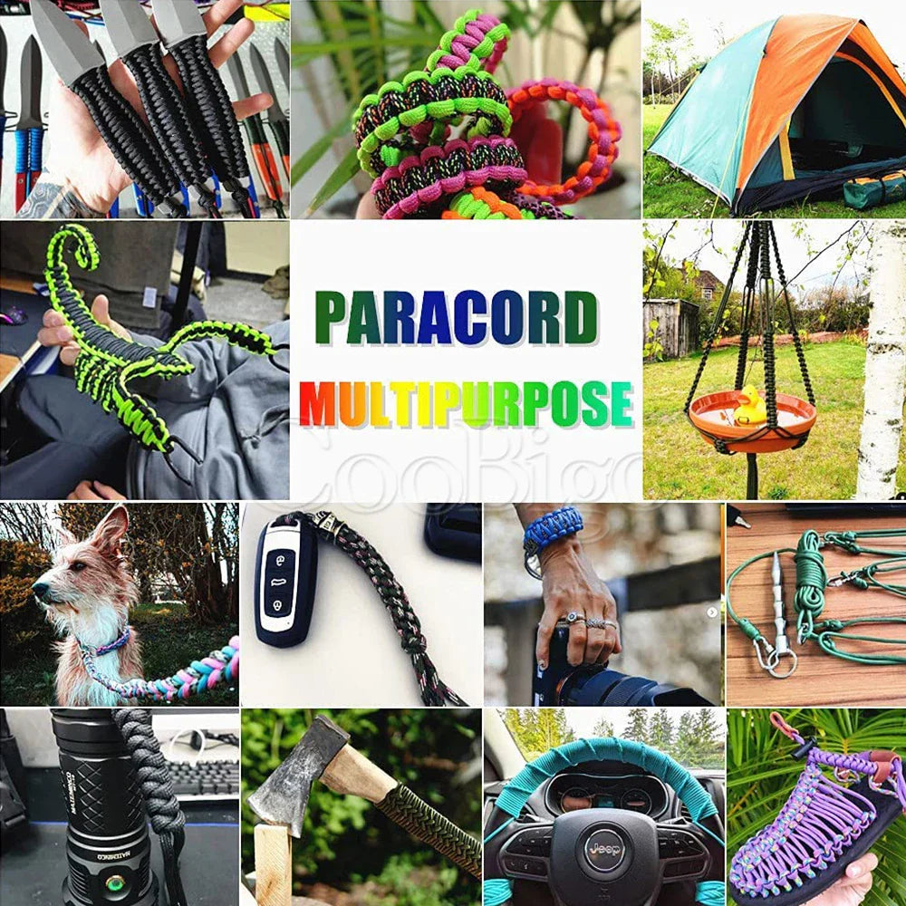 3mm Paracord 350 Parachute Cord Outdoor Hiking Camping