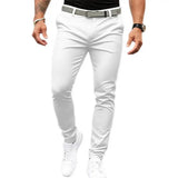 Slim Fit Suit Pants Men's Slim Fit Solid