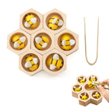 Montessori Honeycomb Wooden Toys Bee Educational Toys Assemble