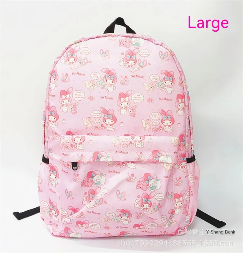 Sanrio Anime My Melody Kuromi Cinnamoroll Student Bag