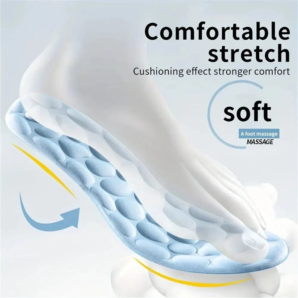 Massage Memory Foam Insoles For Shoes Sole Breathable