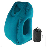 PVC Inflatable Air Travel Pillow Portable Headrest Chin