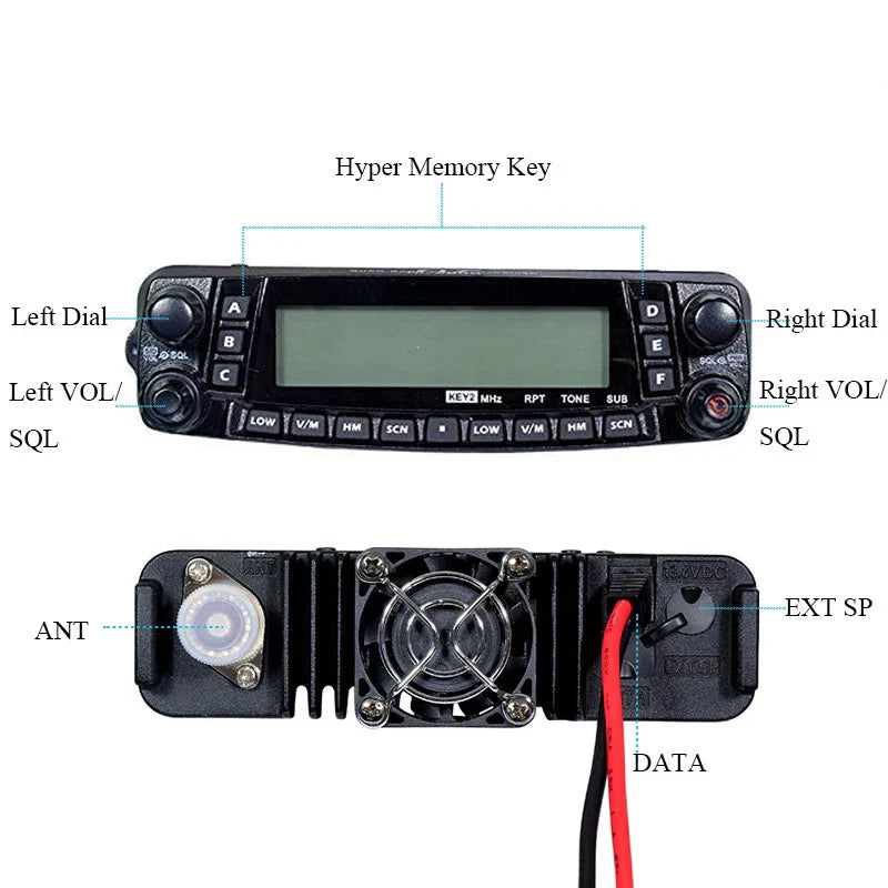 TYT TH-9800 PLUS+ Accessories Mobile Radio 50w Quad