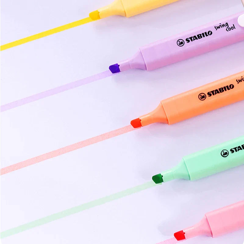 Stabilo Swing Cool Highlighters Pens Mark 1-4mm Pastel