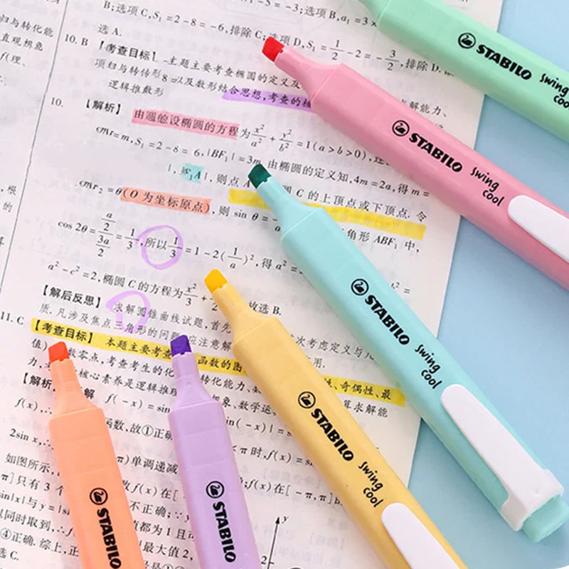 Stabilo Swing Cool Highlighters Pens Mark 1-4mm Pastel
