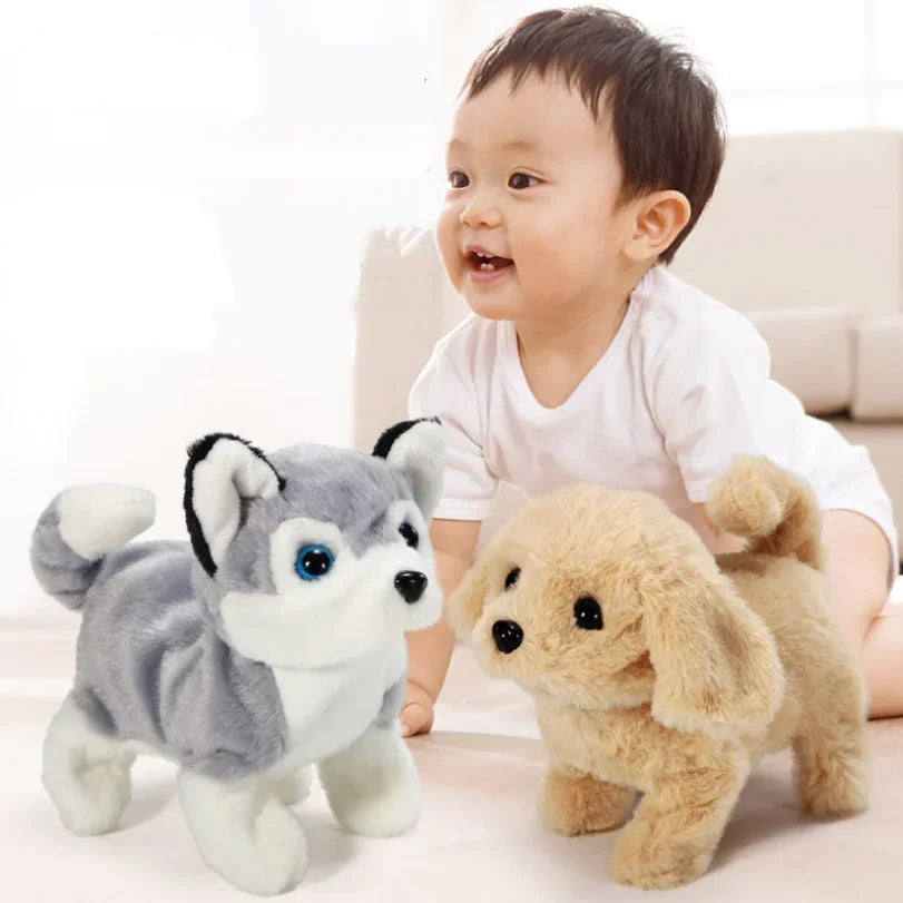 18CM Electric Simulation Puppy Plush Toys Interactive Cute