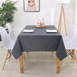 Faux Linen Tablecloths Rectangle Washable Table Cloths Wrinkle
